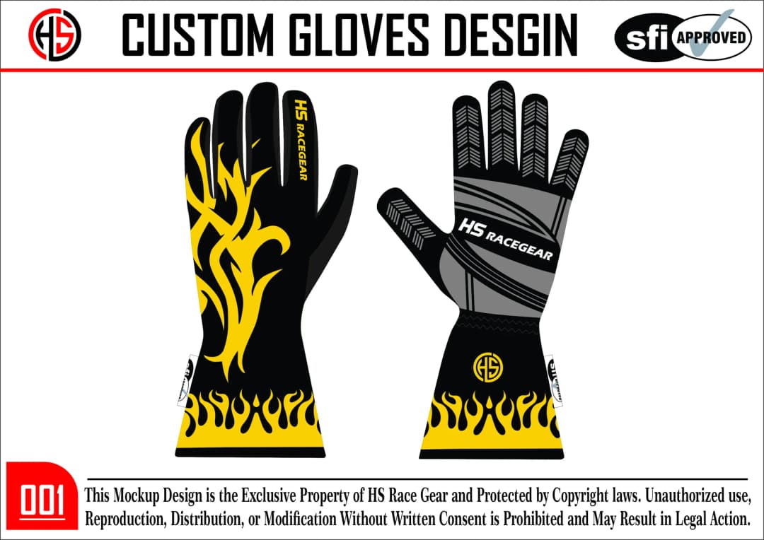 Custom Racing Glove Design 1