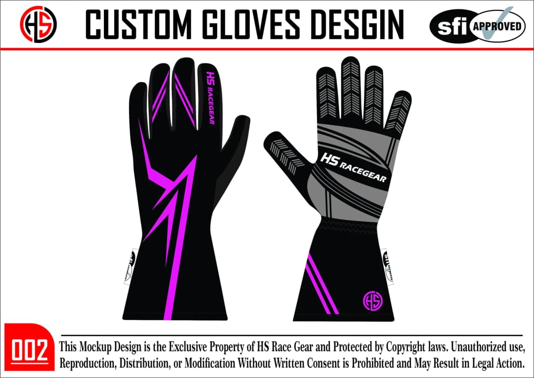 Custom Racing Glove Design 2