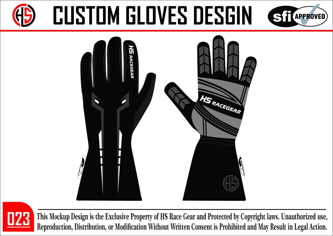 Custom Racing Glove Design 23