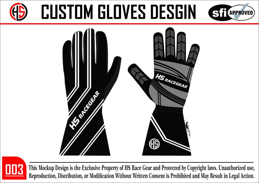 Custom Racing Glove Design 3