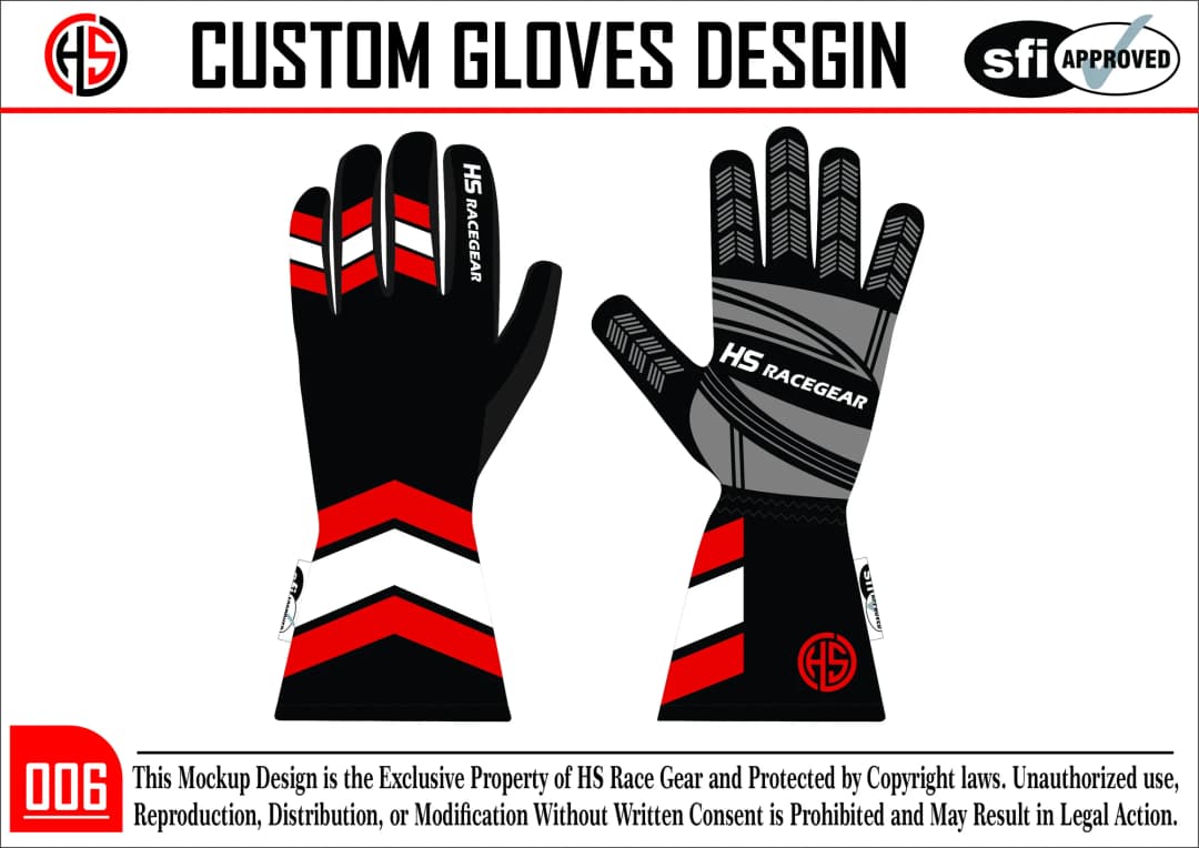 Custom Racing Glove Design 6