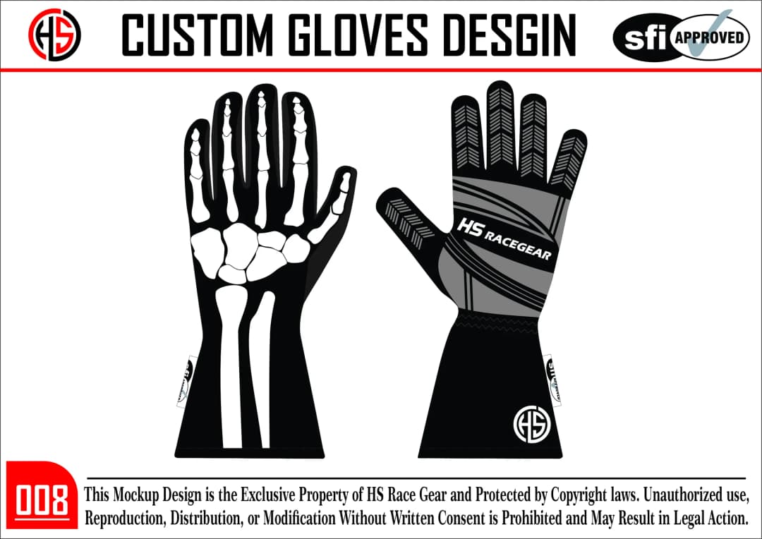 Custom Racing Glove Design 8