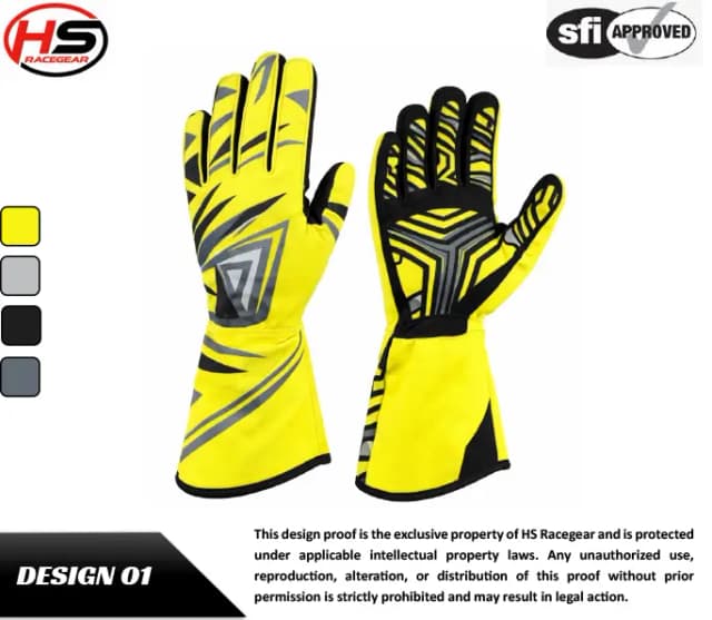Custom Racing Glove Design 1