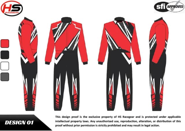Custom Power Boat Suit Design 1