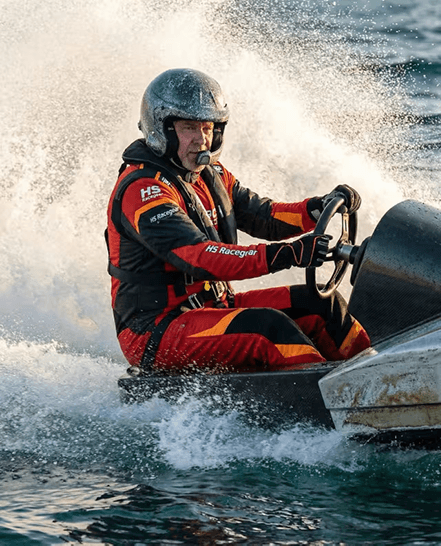 Custom Power Boat Racing Suit Detail