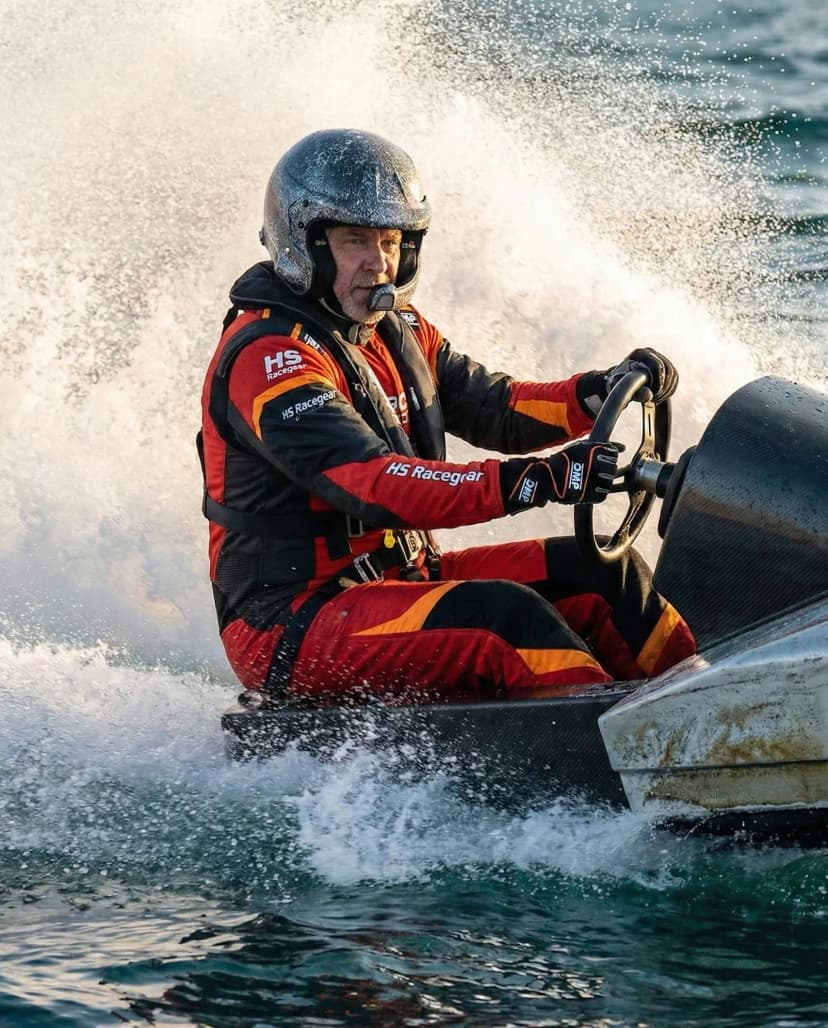 Custom Power Boat Racing Suit Detail