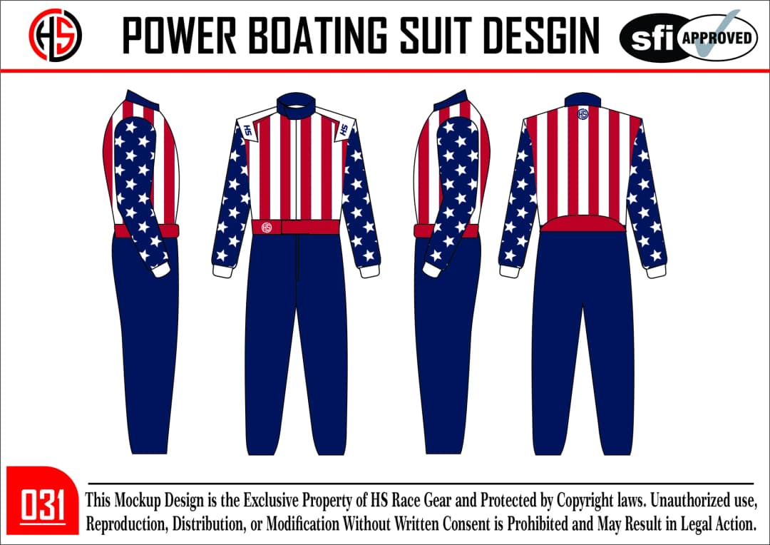 Custom Power Boat Suit Design 31
