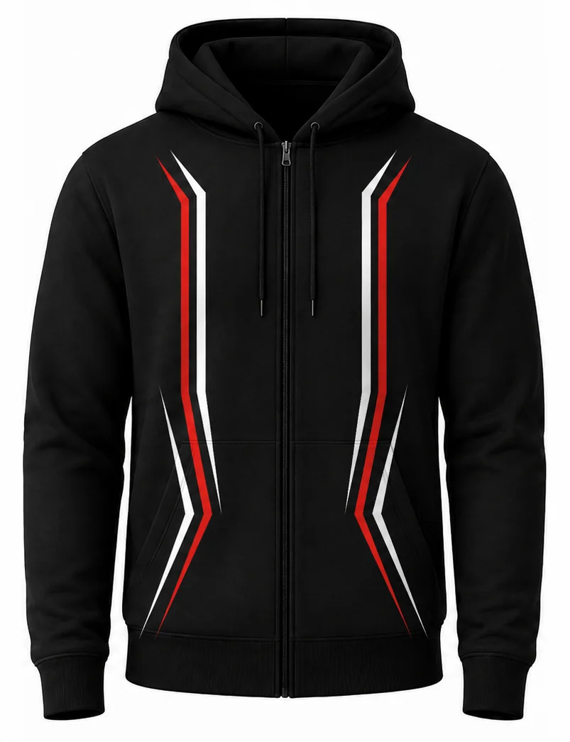 HS Royal sublimated crew racing hoodie front view — full-color pit crew hoodie, poly fleece, made in USA by HS Race Gear